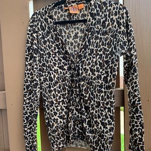 TORY BURCH Simone cardigan leopard